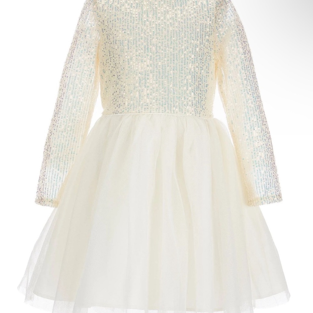ZUNIE - CHAMPAGNE LONG SLEEVE DRESS
